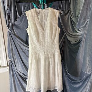 Anne Klein white fit and flare dress size 2